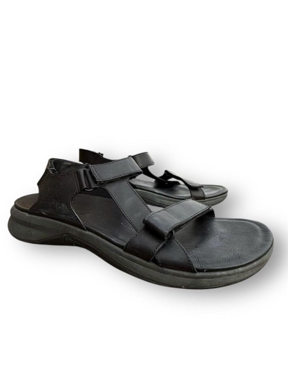 Merrell Men's Tideriser Luna Leather Sandals Black Size US 11 Casual